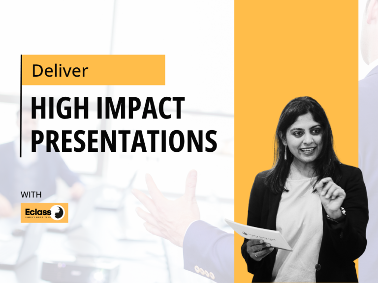 Online body language courses for delivering high impact presentations