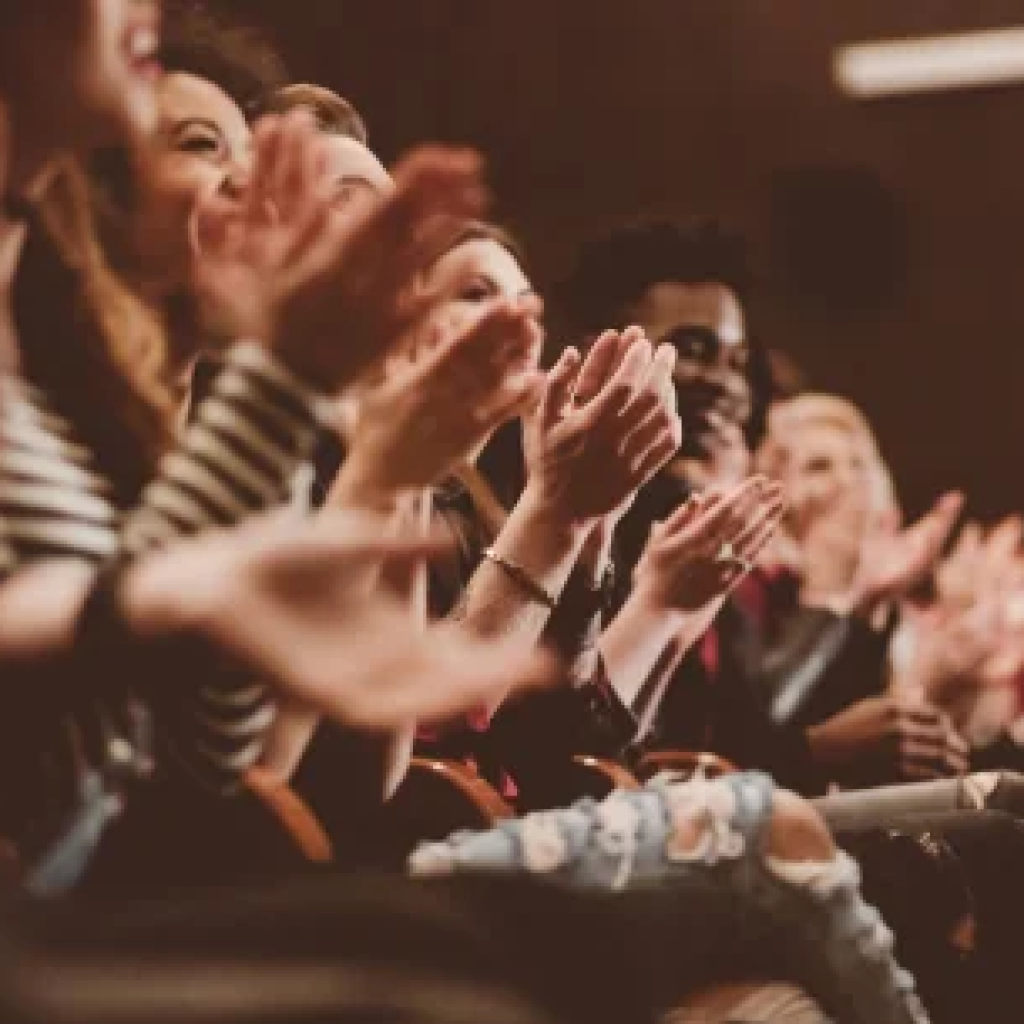 Impactful presentations in front of audience