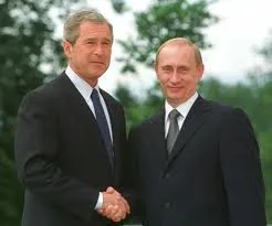 bush putin - Hand Shakes