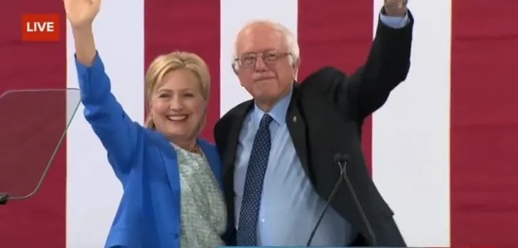Baseline behavior - Hilary Clinton and Bernie Sanders