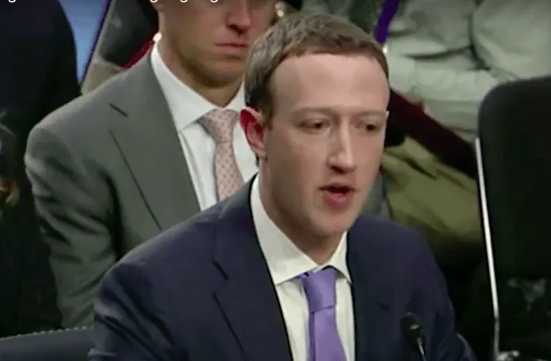 Facebook hearing of Mark Zuckerberg