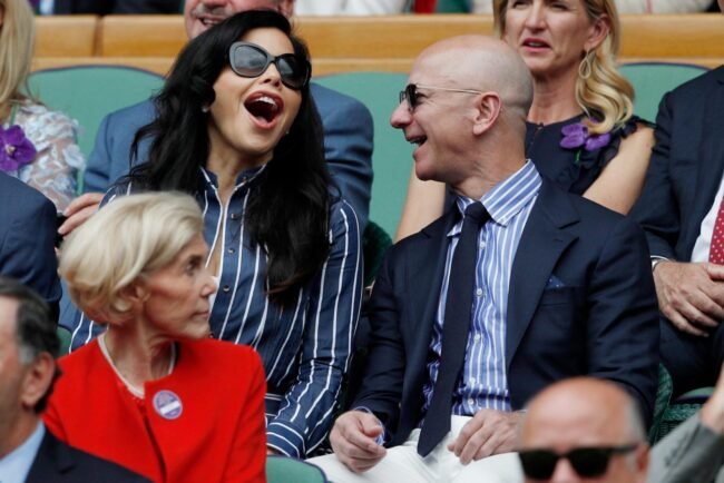 Bezos at Wimbledon Jeff Bezos and Lauren Sanchez relationship