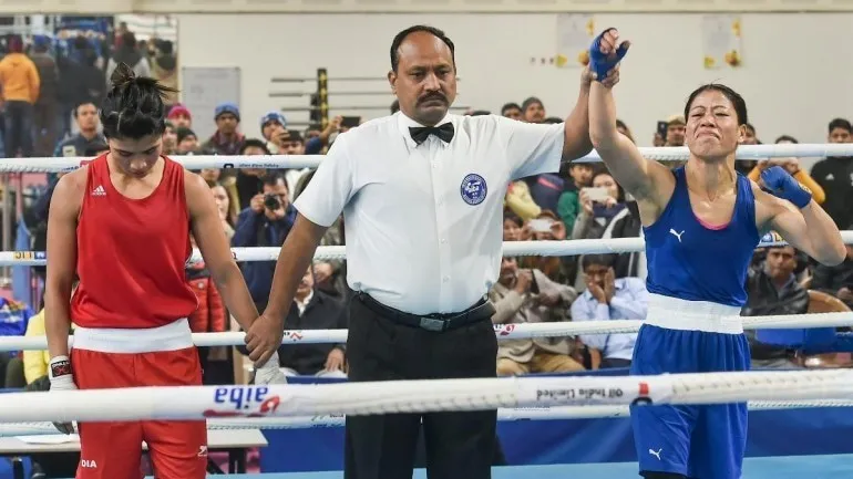 Mary kom refused to shake hands with Nikhat