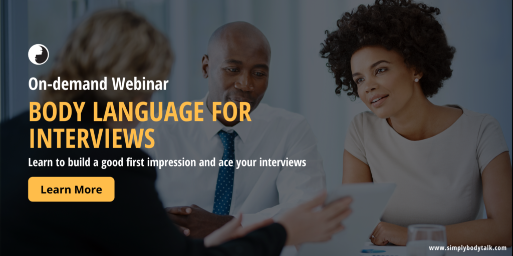 Interviews Webinar Body Language That Gets You Hired