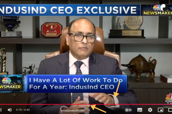 IndusInd CEO’s Body Language Reflects Pressure and Determination