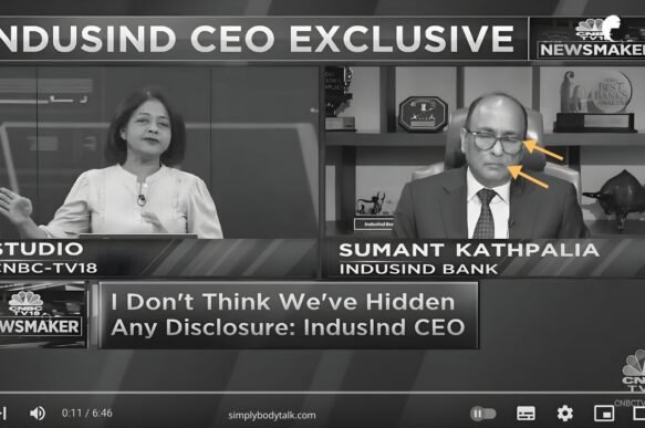 IndusInd Bank CEO Sumant Kathpalia -What does body language indicate