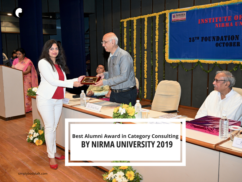 Khyati bhatt award nirma Recognitions