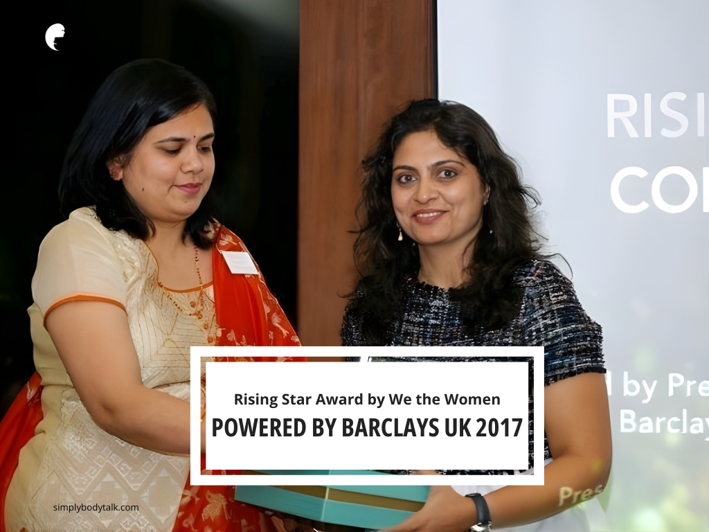 khyati bhatt barclays award Recognitions