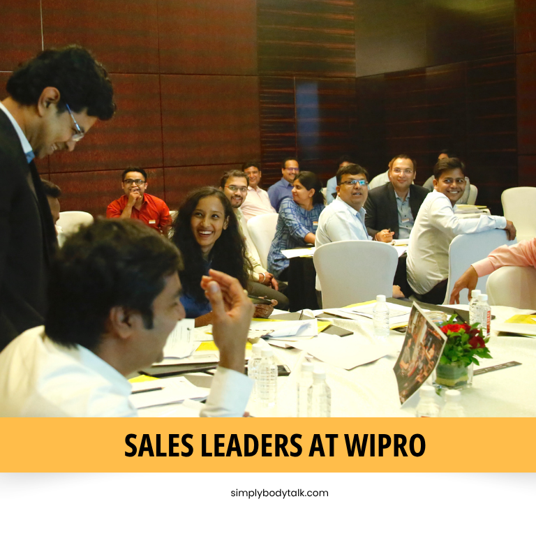 Body Language on how to close the sales for Sales Leaders at Wipro by Simply Body Talk