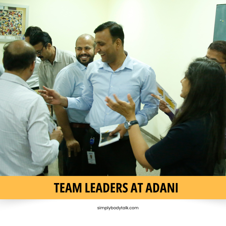 Body Language workshop for leaders in adani by Simply Body Talk