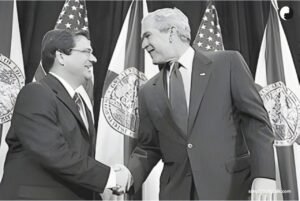 bush handshake